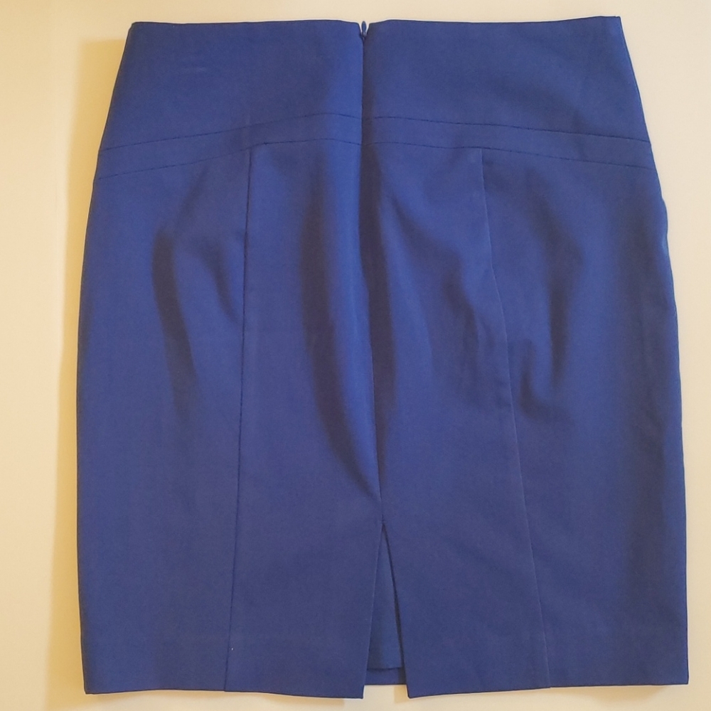 Express - Royal Blue Lined Pencil Skirt - Size 4 - Picture 3 of 10